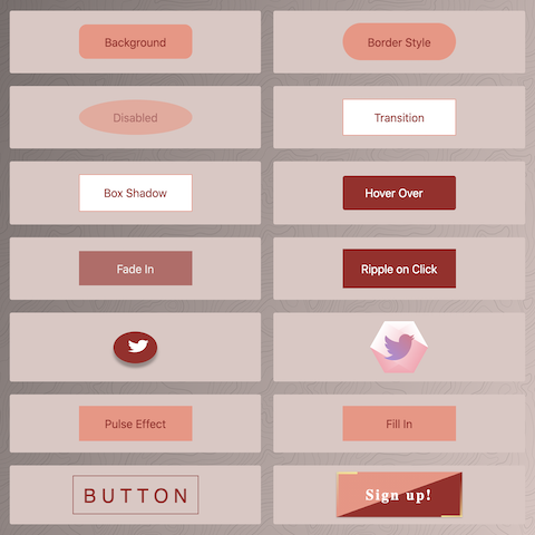 CSS Button Gallery